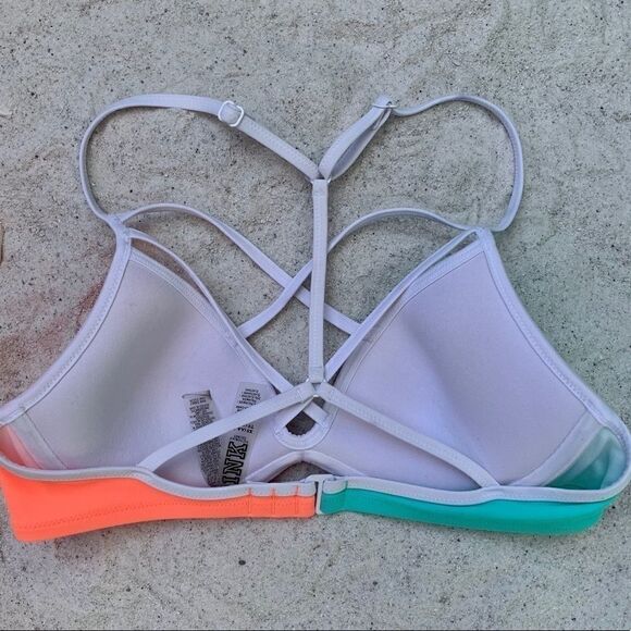 VICTORIAS SECRET PINK SWIM TOP SIZE XS NWOT - Picture 3 of 4